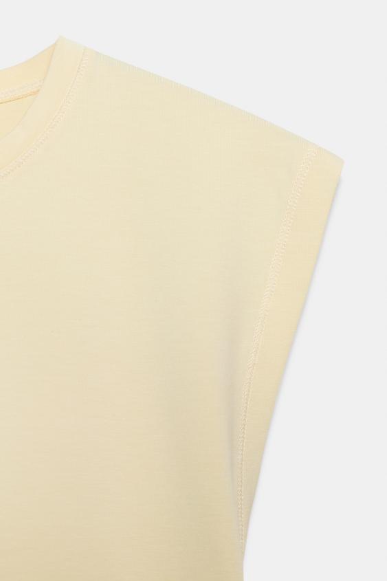T-shirt en coton sans manches