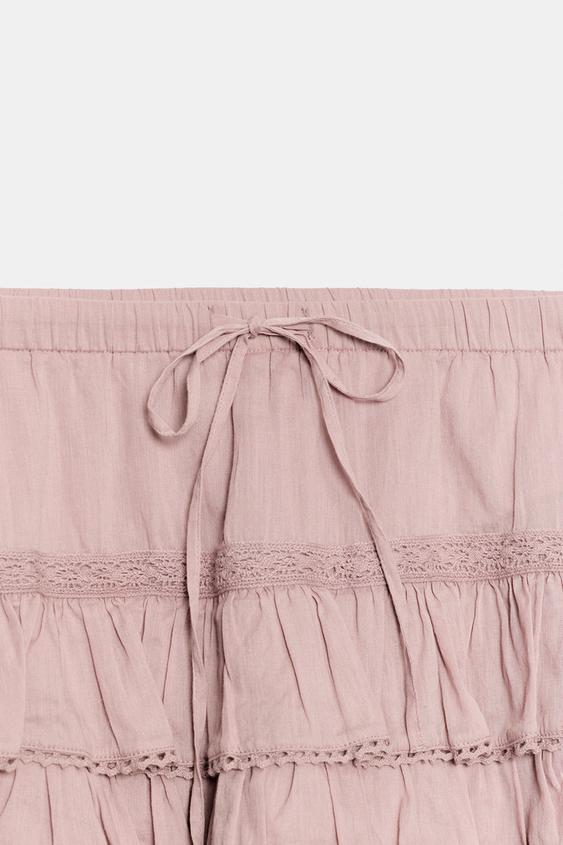 Jupe-culotte à volants