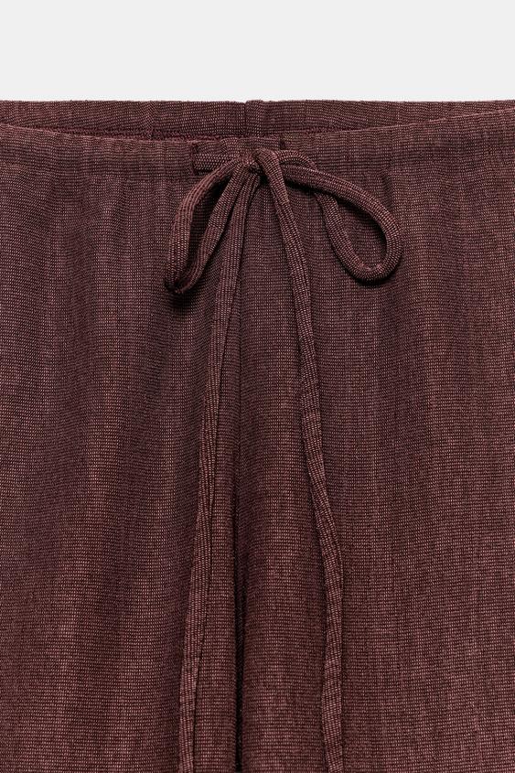 Pantalon texturé droit