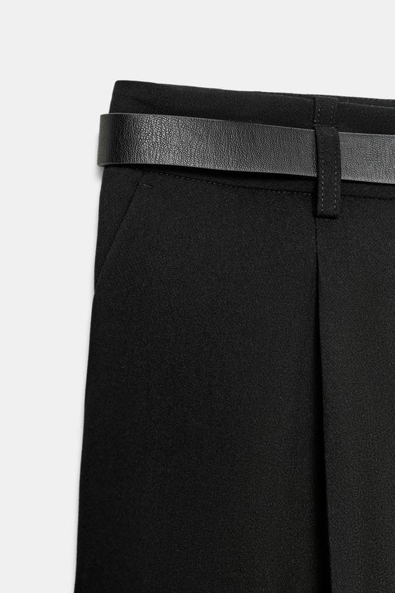 Bermuda long avec ceinture