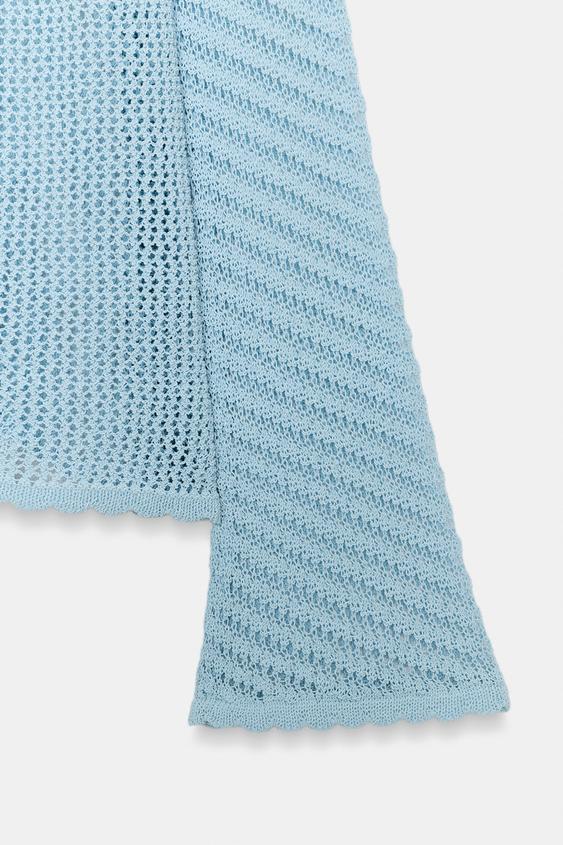 Pull en maille à manches évasées