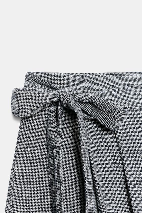 Pantalon paréo pied-en-poule ZW Collection