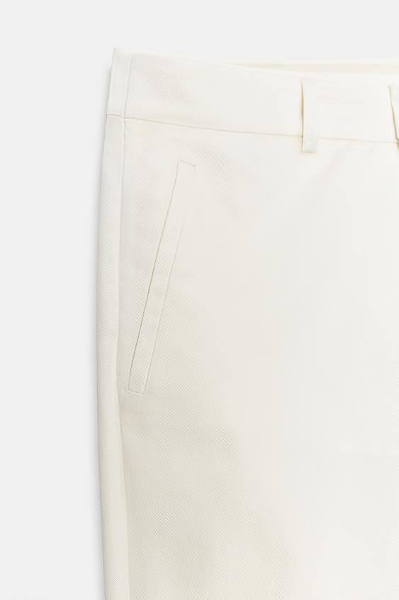 Pantalon à plis sur le devant ZW Collection