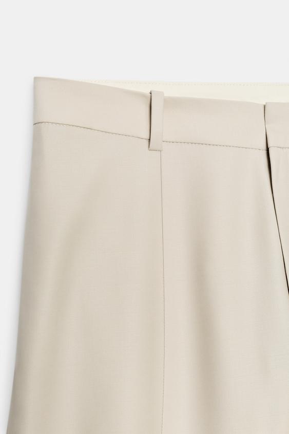 Pantalon coupe ballon en mélange de laine ZW Collection