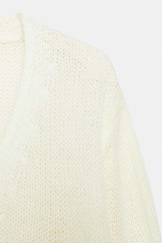 Veste en maille à col V