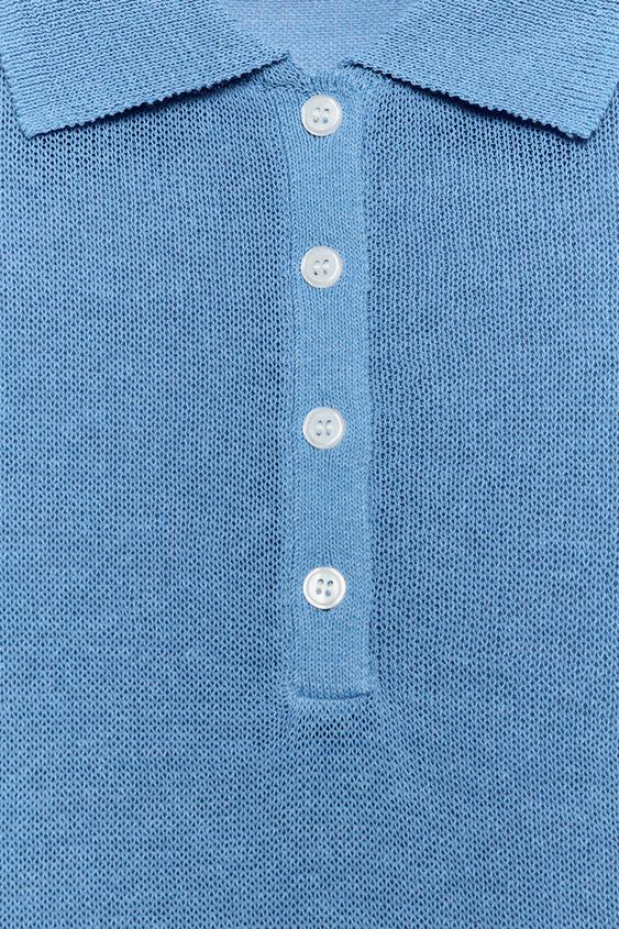 Polo en maille sans manches