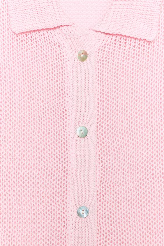 Veste en maille 100 % coton