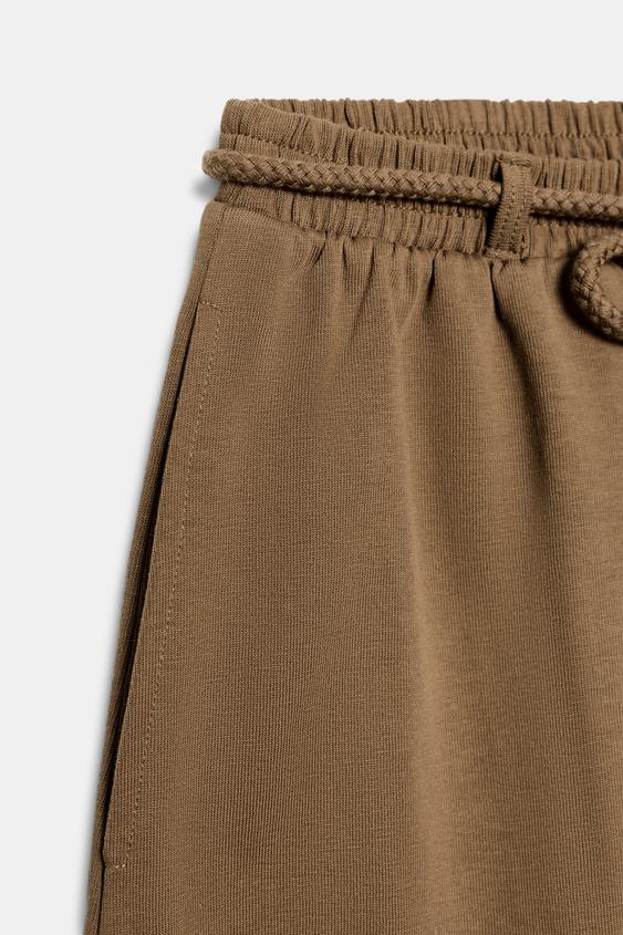 Pantalon coupe ballon en coton épais