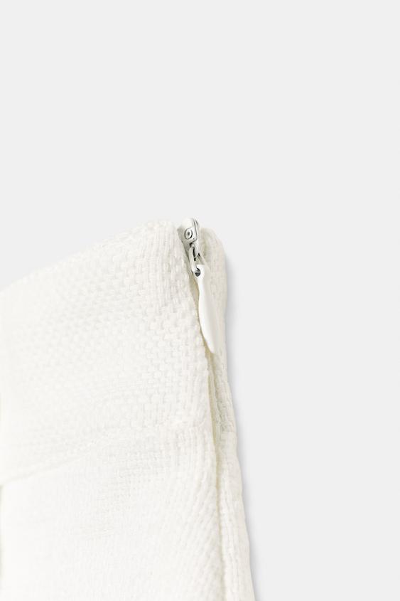 Jupe-culotte en tissu texturé