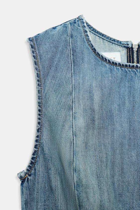 Robe en denim TRF asymétrique