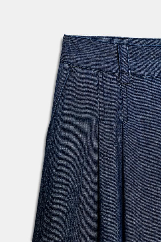 Pantalon-culotte à pinces