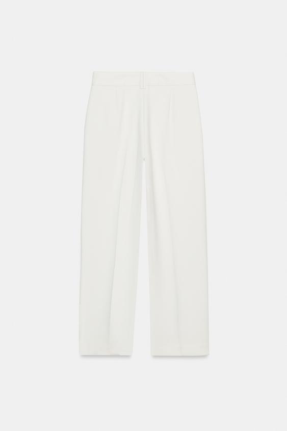 Pantalon droit taille mi-haute
