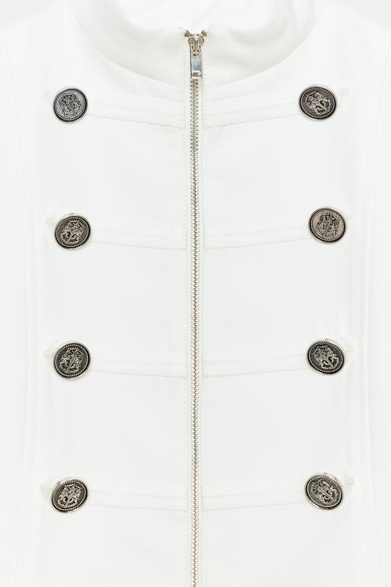 Blazer à col montant et boutons