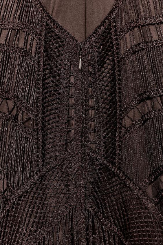 Robe longue à franges ZW Collection