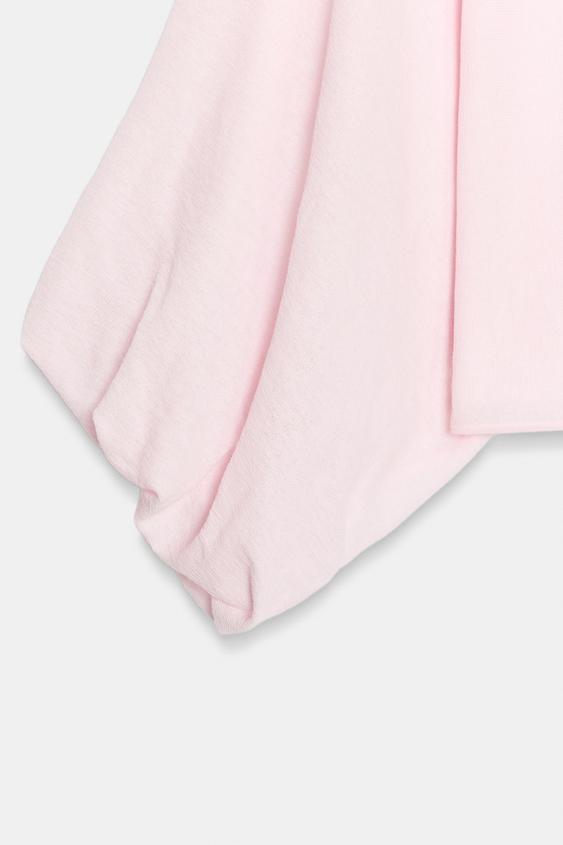 Top en maille à manches volumineuses