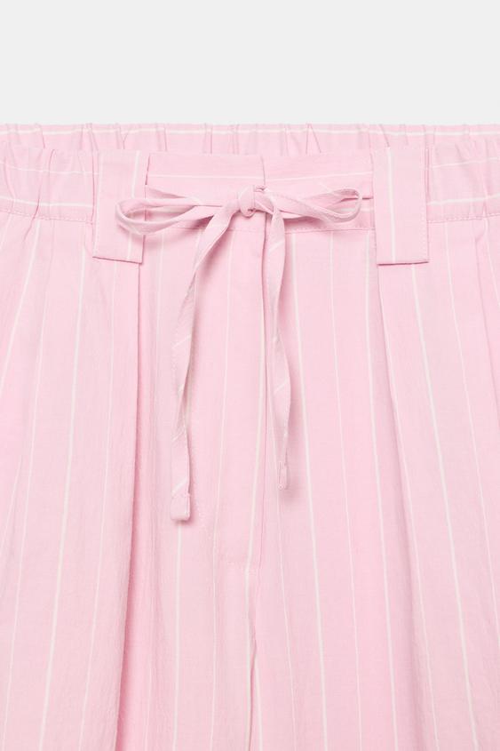 Pantalon-culotte à rayures