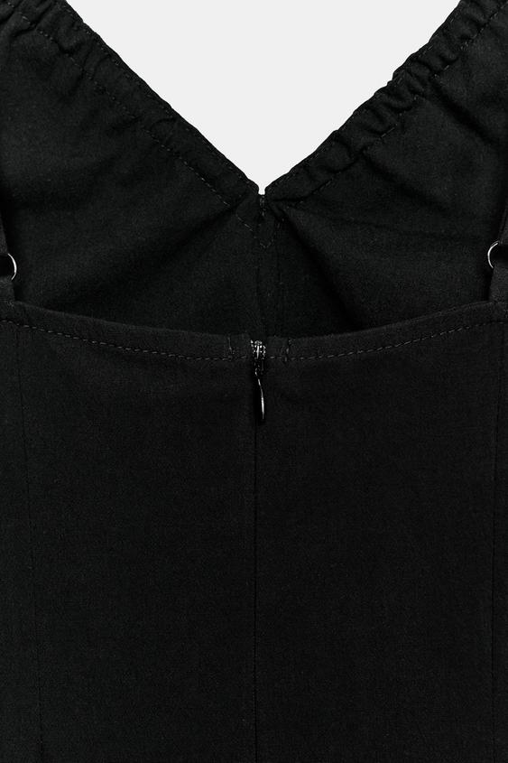 Robe midi cintrée à perles