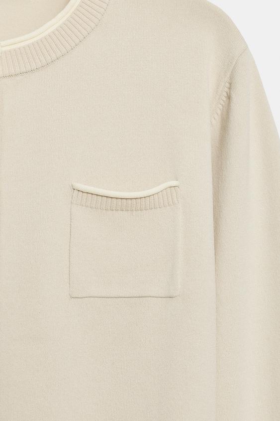 Veste contrastée en maille