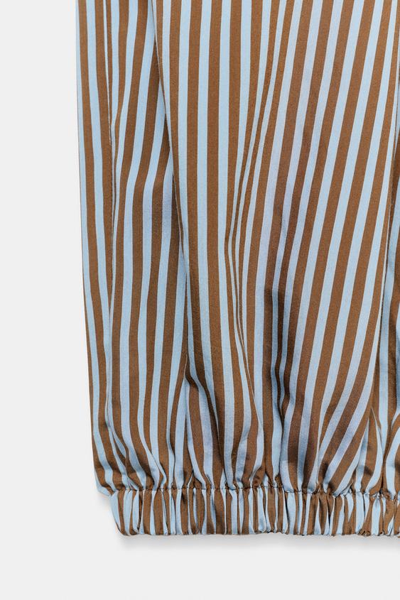 Pantalon bouffant à rayures ZW Collection