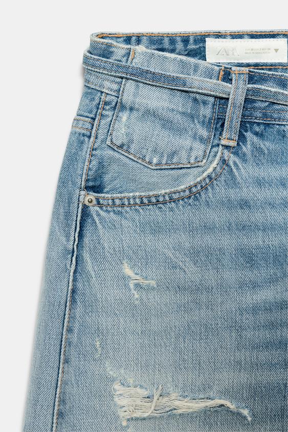 Jean TRF baggy déchiré taille mi-haute