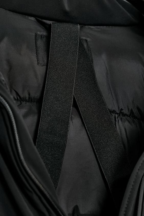 Veste matelassée à capuche, coupe-vent et déperlante