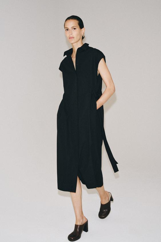Robe chemise liens à nouer ZW Collection