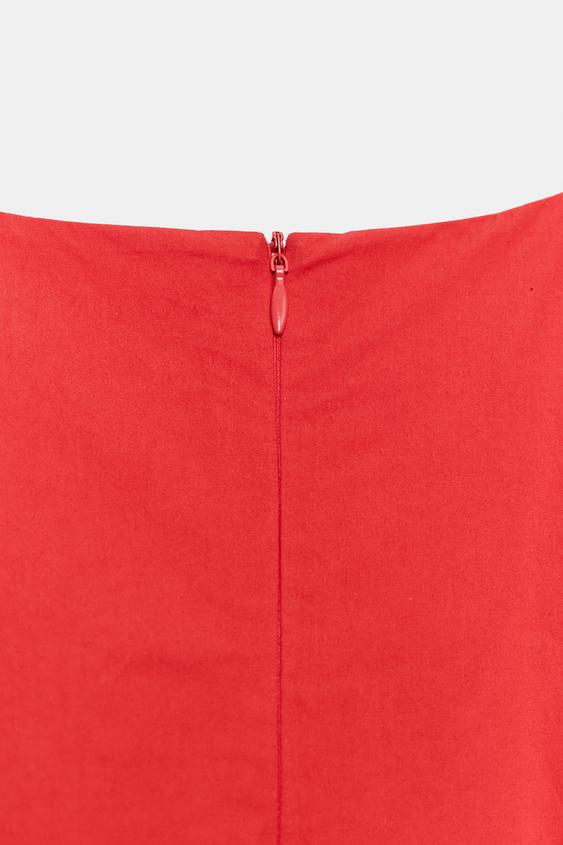 Robe courte en popeline ZW Collection