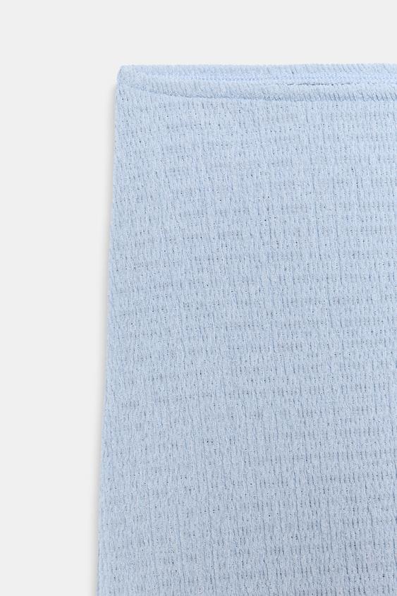 Jupe midi texturée