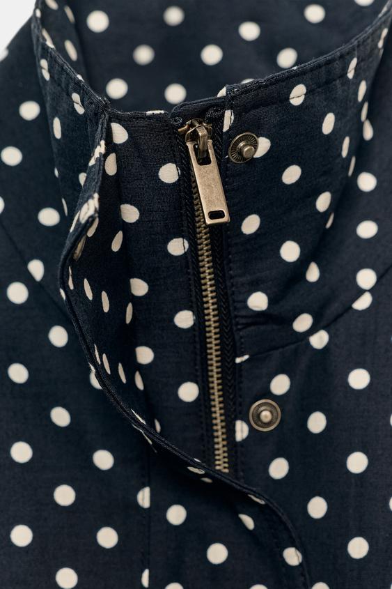Veste bouffante à pois