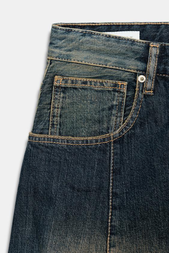 Jean TRF oversize taille mi-haute