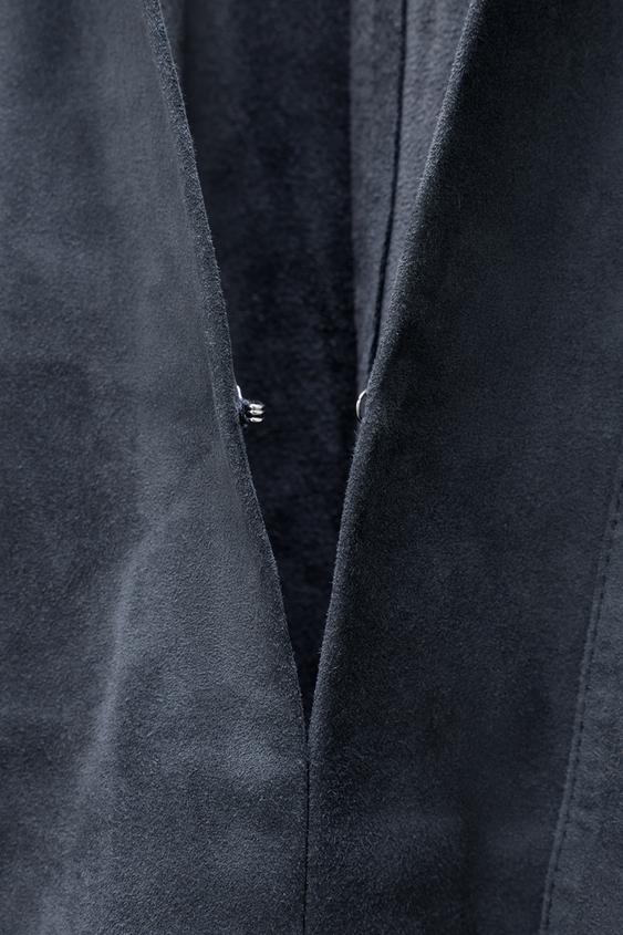 Chemise à poche en cuir suédé Édition limitée