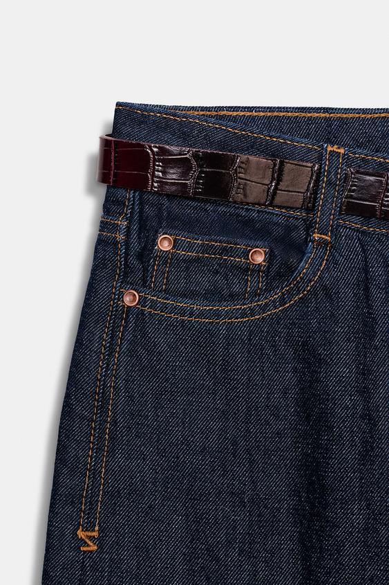 Jean Z1975 à jambe large avec ceinture