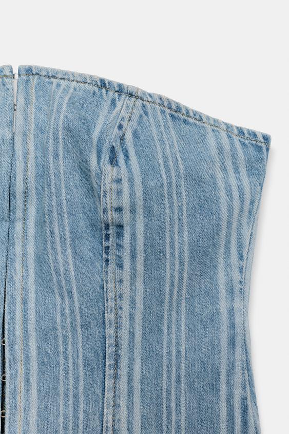 Top Z1975 en denim à rayures
