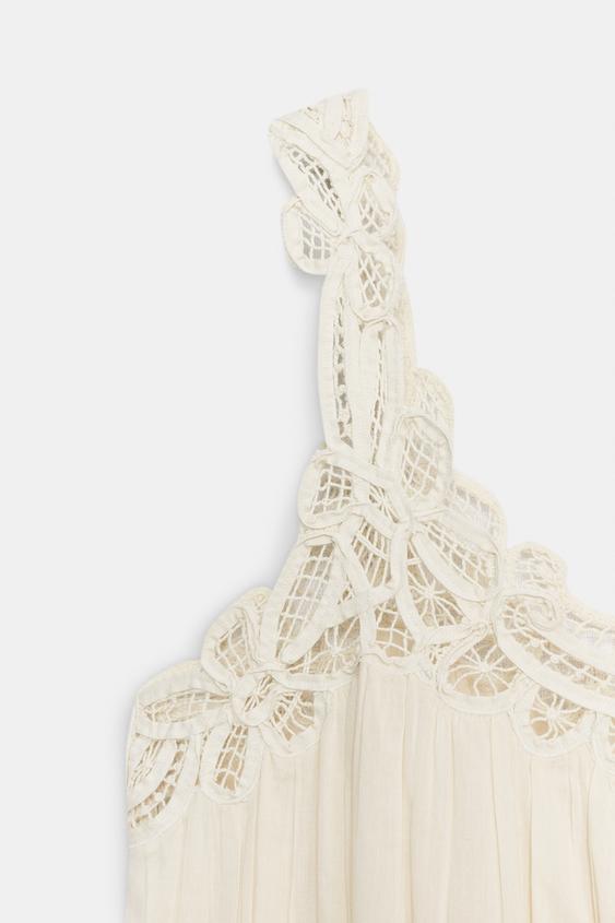Robe brodée à bretelles ZW Collection