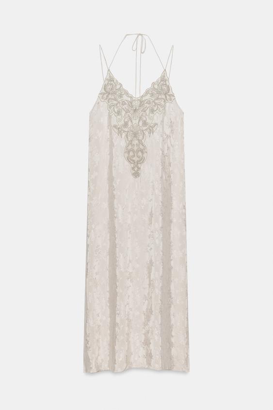 Robe en jacquard brodée ZW Collection