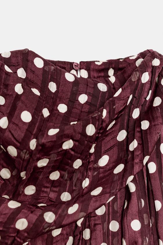 Blouse à pois