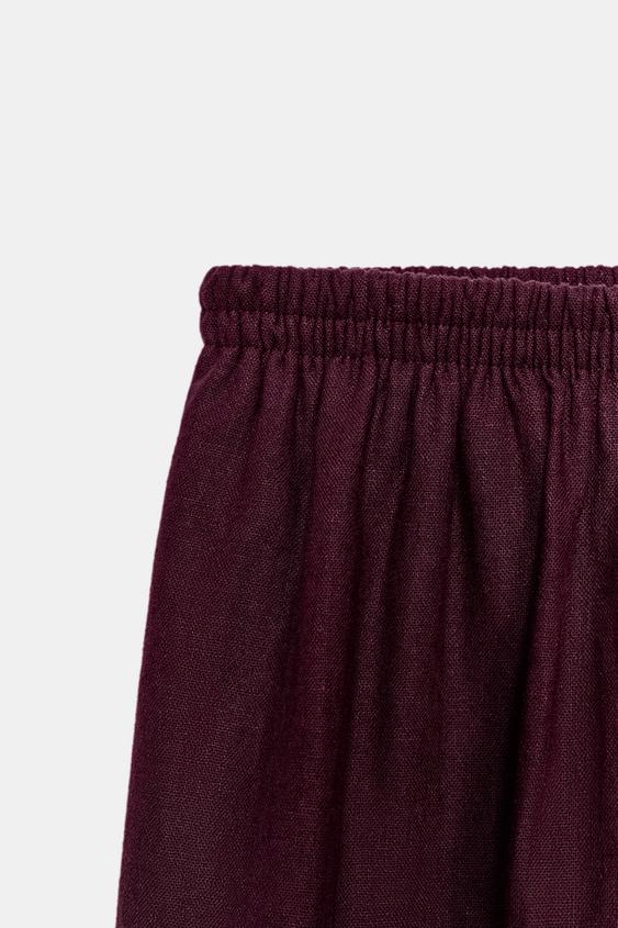 Pantalon bouffant en lin