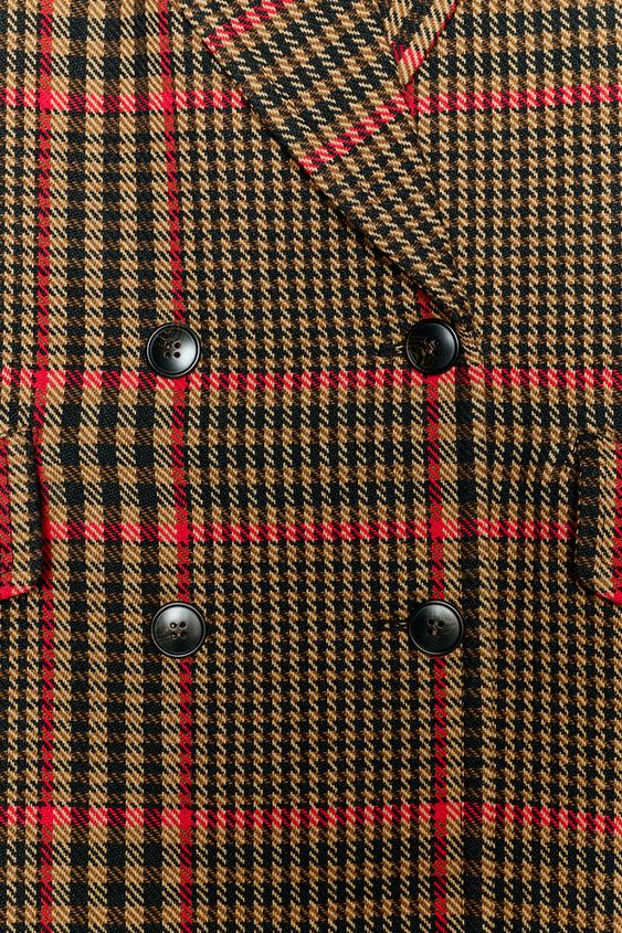 Manteau oversize à carreaux