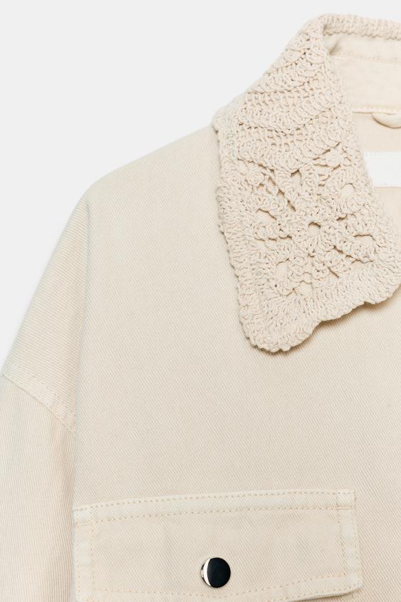 Veste safari à revers au crochet