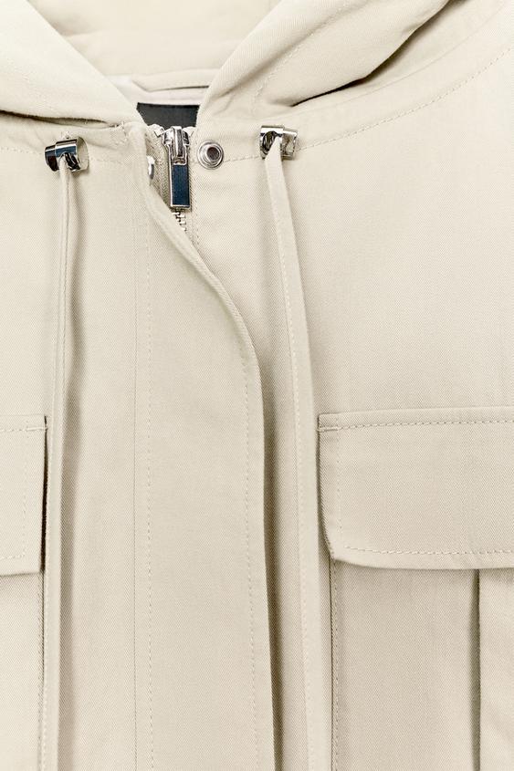 Blouson ballon à capuche