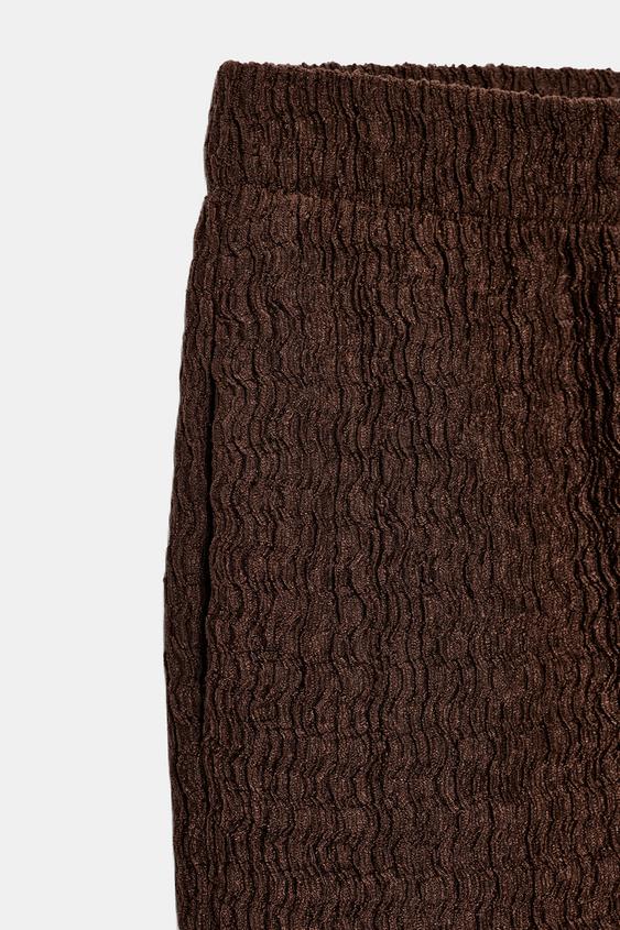 Pantalon effet froissé
