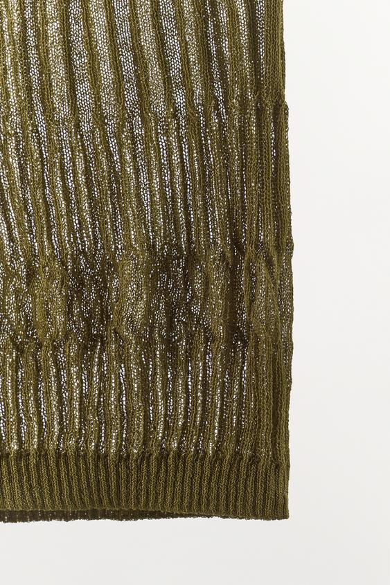 Short en maille texturée