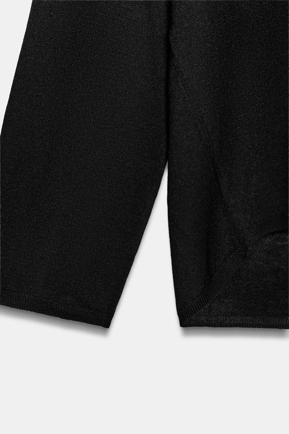 Pull en maille fine à décolleté en V