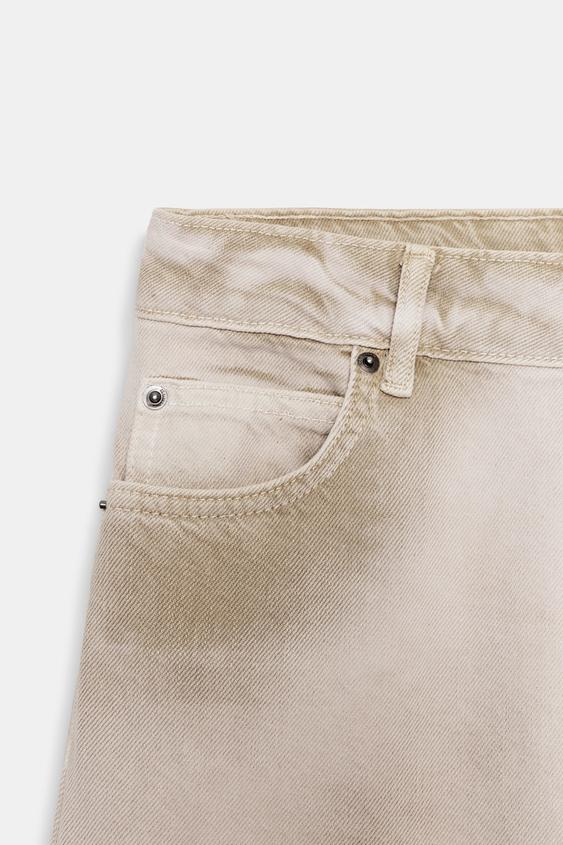 Jean ZW Collection effet délavé taille haute