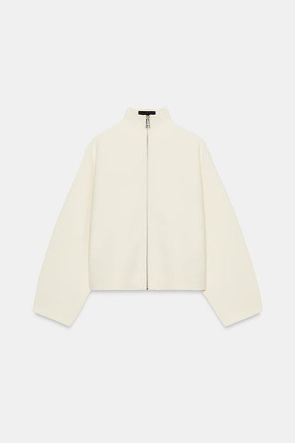Veste en maille à fermeture zippée