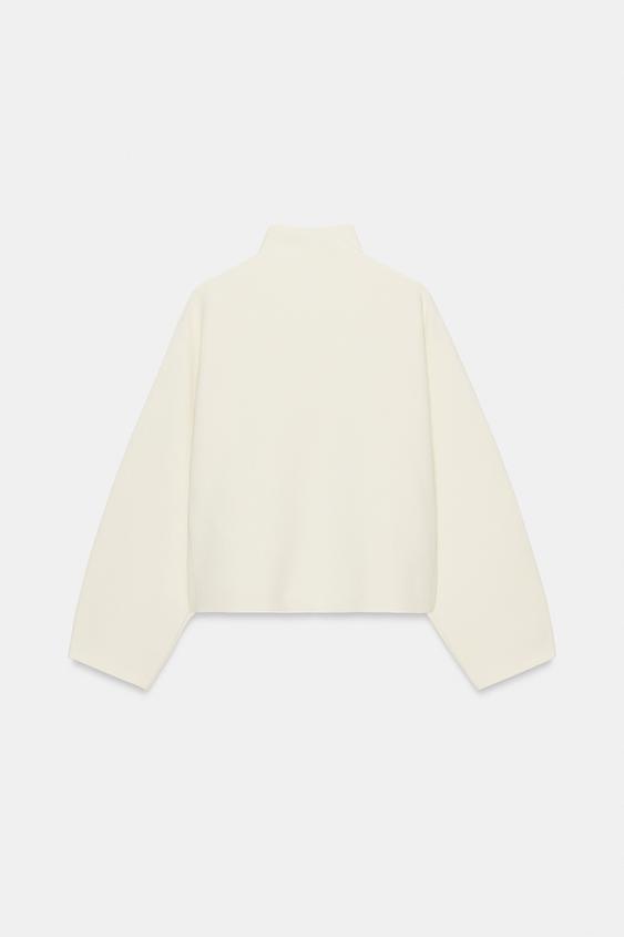 Veste en maille à fermeture zippée