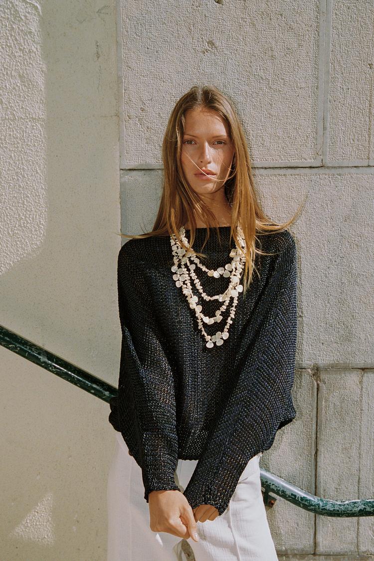 Pull en maille à manches larges