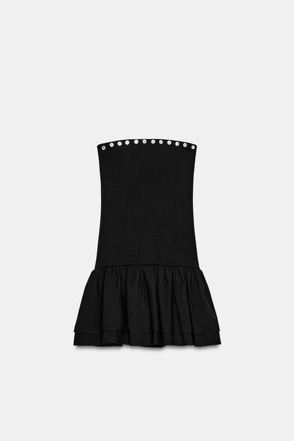 Robe mini à volants
