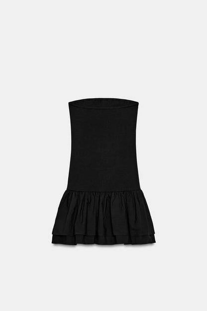 Robe mini à volants