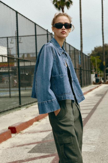 Blouson Z1975 en denim court